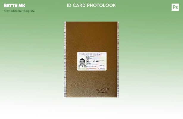 модерен стил Канада Лична карта photolook ПРЕДЕН шаблон